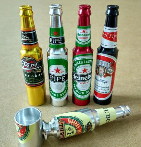Pipa con diseños de cervezas
